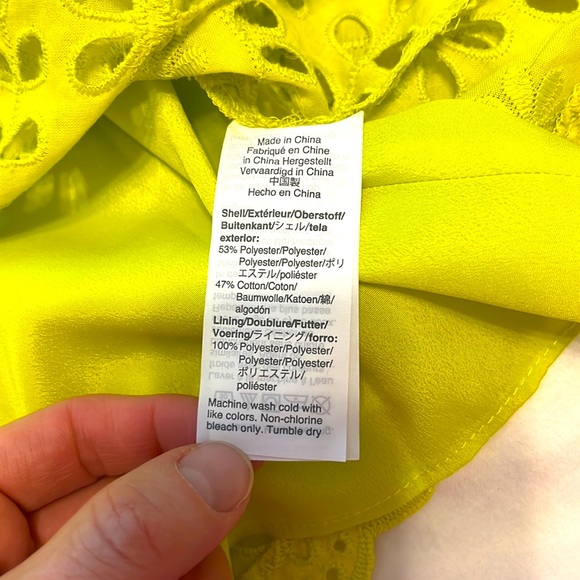J. Crew eyelet top with flutter sleeves and matching cami underneath. - Picture 6 of 8